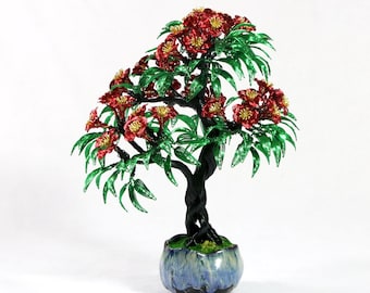 Arte con il filo metallico, albero di filo metallico, fiori di filo metallico, albero di filo metallico, bonsai, idea regalo, decorazione, albero artificiale, albero della vita, feng shui.