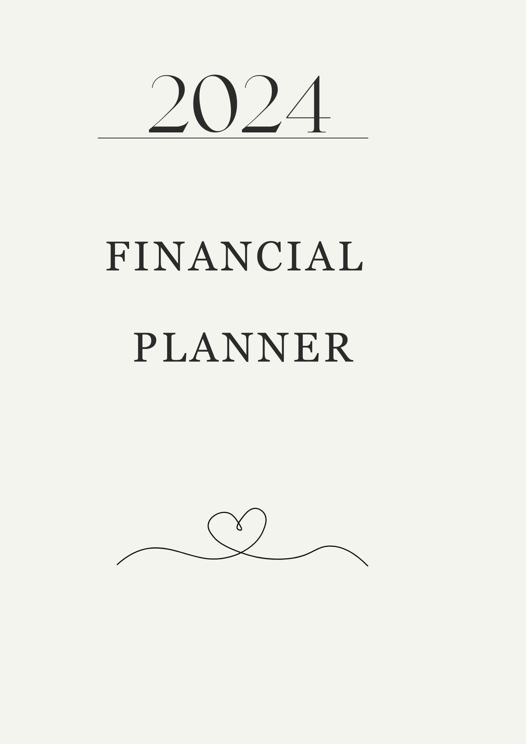 2024 Financial Planner Etsy