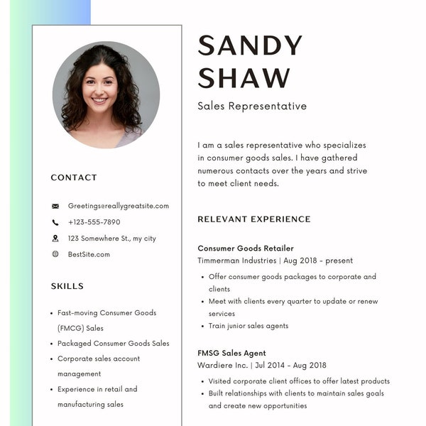Executive resume CV template, editable, simple, standout format created by an Executive in Corporate America.