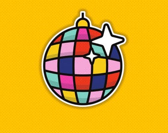 Disco Ball Vinyl Sticker