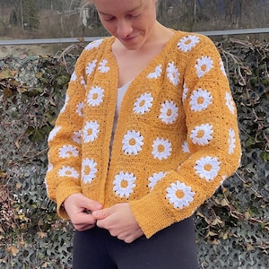 Daisy Cardigan PDF pattern (&#39;Waiting For Spring Cardigan&#39;)