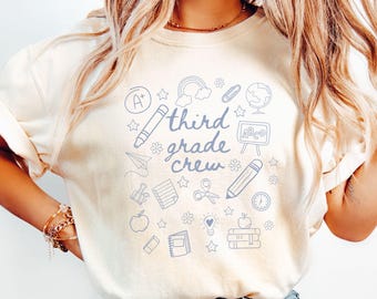 Third Grade Teacher Shirt Back To School Shirt 3rd Grade Tee Teacher Team Shirts First Day of School Shirt Teacher Appreciation Teacher Gift