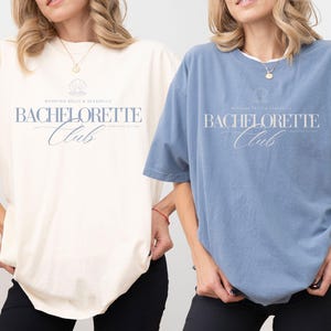 Custom Coastal Bachelorette Party Shirt Comfort Colors Personalized Bachelorette Country Bridesmaid Proposal Western Matching Shirt