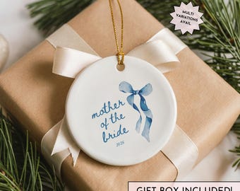 Personalized Mother of the Bride Ornament Gift from Bride Custom Mother of the Groom Ornament Wedding Keepsake Gift for Mom