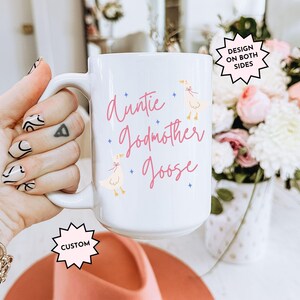 Godmother Proposal Mug Gift Aunt Godmother Bestie Bow Ceramic Mug Gift from Goddaughter Baptism Godmom Gift from Godson Godparent Birthday