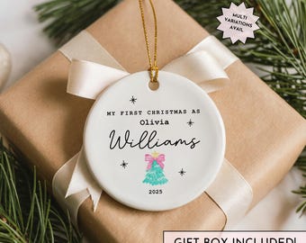 Personalized Adoption Ornament Gift for Christmas Custom New Family Ornament Gotcha Day Keepsake Adoption Gifts Announcement