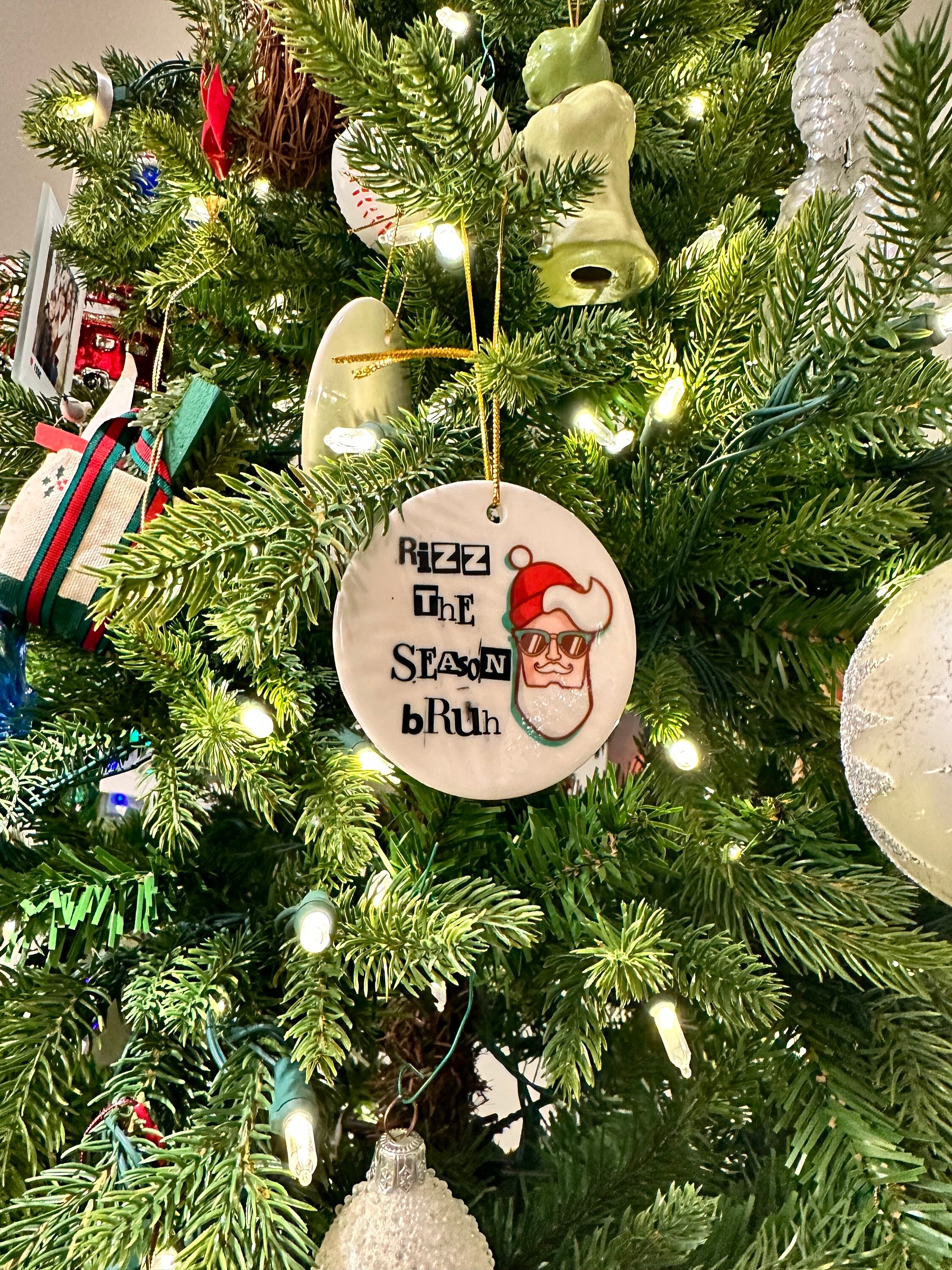 Ornament Rizz Rizz the Season Bruh Gen Z Ornament, Funny Gift for Teen Boy, Son ...