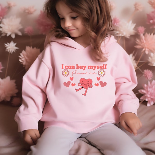 Schattige peuter Valentijnsdag hoodie- Galentine's Day Little Kid Sweatshirt- TikTok peuter-feministische Vibes-meisjes regel-cadeau voor klein meisje
