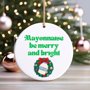 マヨネーズ クリスマス オーナメント - マヨ オーナメント - マヨ ギフト - 靴下に入れるプレゼント - シークレット サンタ - ギフト交換 - ホワイト エレファント