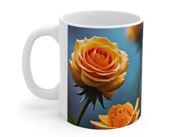 Floral Ceramic Mugs, Flower Pattern Cups, Botanical Coffee Mugs, Garden-inspired Mugs, Blooming Tea Cups, Nature-themed Mugs