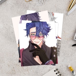 Mini Prints of Honkai Star Rail Characters with Glasses (Ongoing Series)
