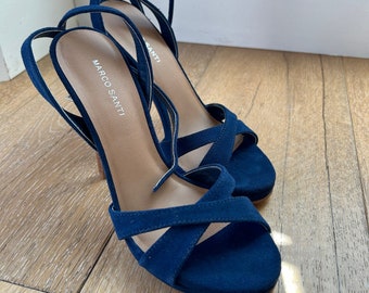 Marco Santi: Blue Suede Heels