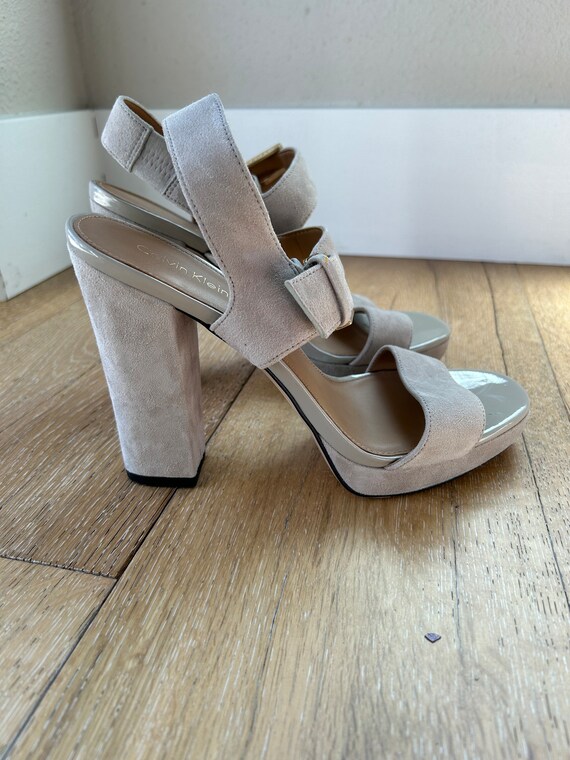 Calvin klein store beige heels