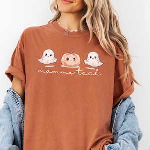 Halloween Mammo Tech Shirt, Mammography Tee, Spooky Radiology Shirt, Fall Mammo Tech Gift Breast Cancer Awareness, Comfort Colors Sweatshirt