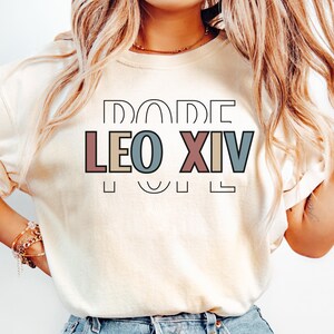 Comfort Colors® Pope Leo XIV Shirt, Robert Prevost Shirt, American Pope, Catholic Hoodie, Historic Papal Election Shirt, New Pope 2025 Tee
