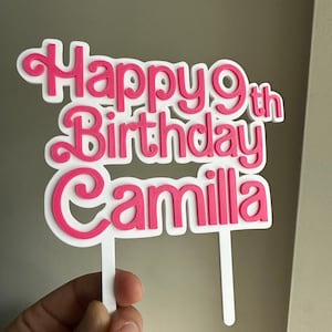 Cake Topper 3D Fashion Doll Style - Party - Birthday - Cake - Etsy