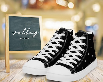 Zapatillas altas de voleibol con lunares / Zapatos cómodos de espuma viscoelástica