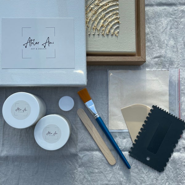 DIY Textured Art Kit | Full Canvas Tool Set