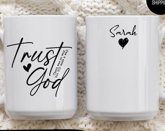 Personalized Christian Affirmation Coffee Cup, Bible Verse Coffee Mug, Christian Gift for Her, Scripture Mug, Bible Study Gifts Gift for her