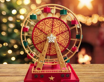 Mr. Christmas 1994 Ferris Wheel Ornament With Lights, Original in