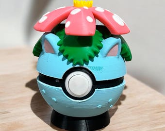 フシギバナ - 8 x 10 インチ プリント (ポケモンの絵、アート、アート