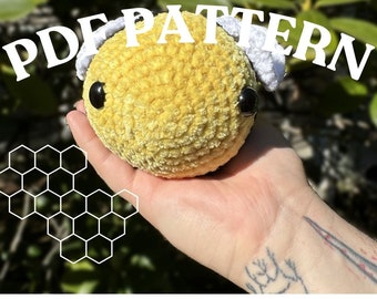 Bee Crochet Pattern Jumbo Bee Crochet Patterns for Crochet Amigurumi Jumbo Crochet Pattern Betty the Bee