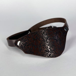 Leather Eye Patch // Steampunk Pirate Eye Patch // Cyberpunk