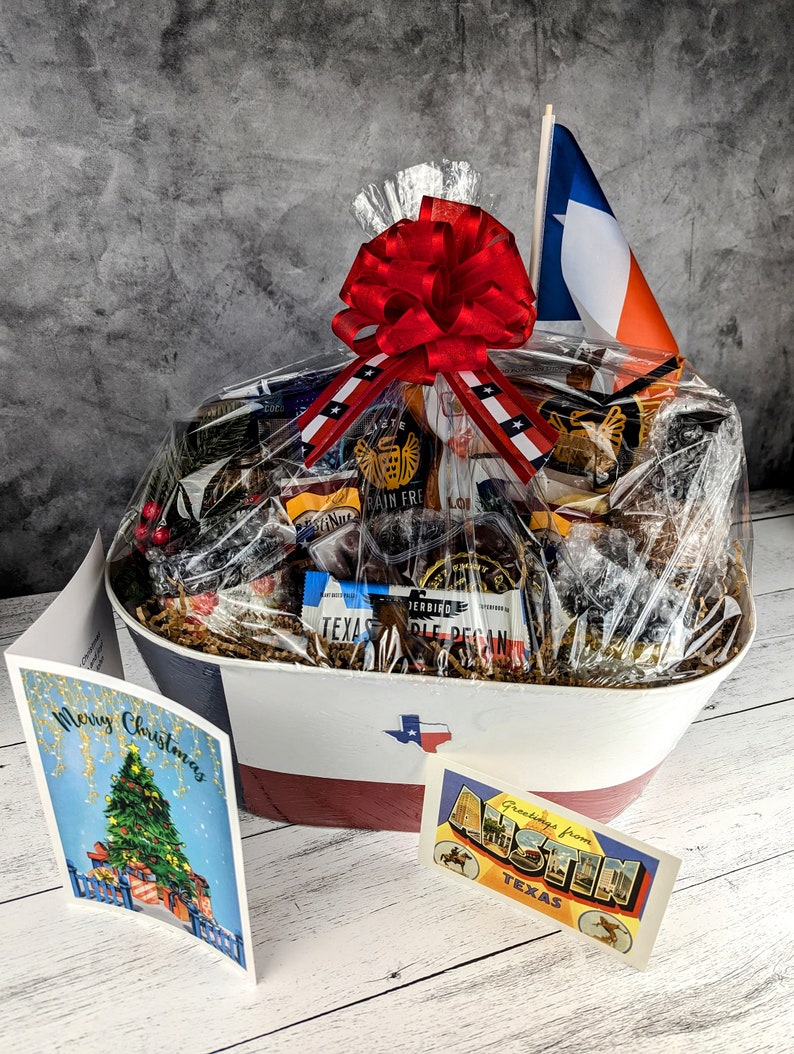 Austin Texas Gift Basket, Giftbasket, Texas Country, Birthday Gift