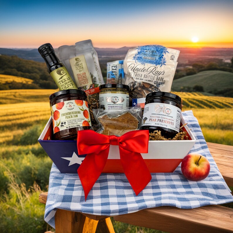 Texas Hill Country Harvest Gift Basket, Giftbasket, Texas Country, Mothers Day Gift, Valentines