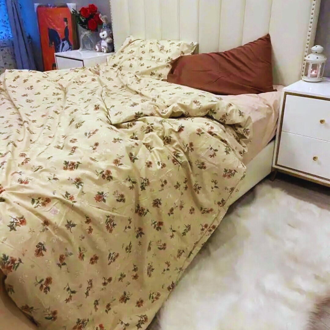 Flower Pattern Sheets Cottagecore Bedding Floral Duvet Cover Etsy