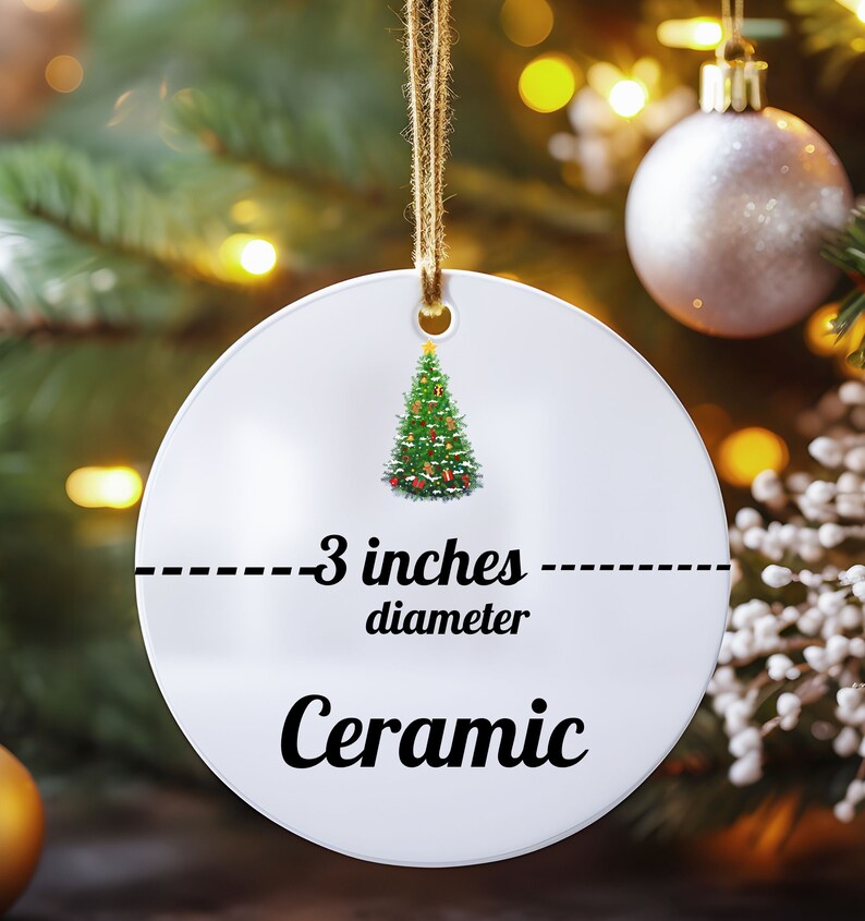 Merry Christmas Ornament Little Girl Ornament Cute Girl Ornament Circle