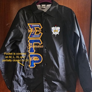 Chaqueta Sigma Gamma Rho Line (contorno en zigzag)