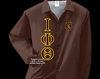 Iota Phi Theta (Zig Zag Outline) Embroidered