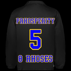 Chaqueta personalizada Sigma Gamma Rho (contorno en zigzag)