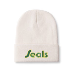 Hockeymütze mit gesticktem goldenen Siegel-Alternativlogo - Winter Toque Unisex Strickmütze