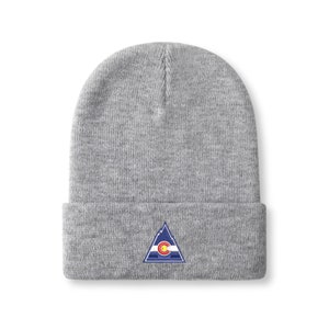 Hockey-Mütze mit gesticktem Rockies-Logo – Winter-Toque-Unisex-Strickmütze