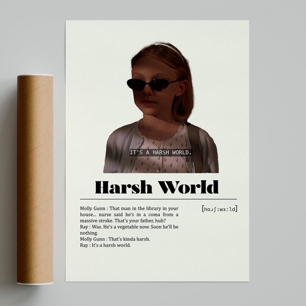 Uptown Girls Harsh World Poster | Movie Poster | Minimalist Movie Poster | Vintage Retro Art Print | Custom Poster | Wall Art