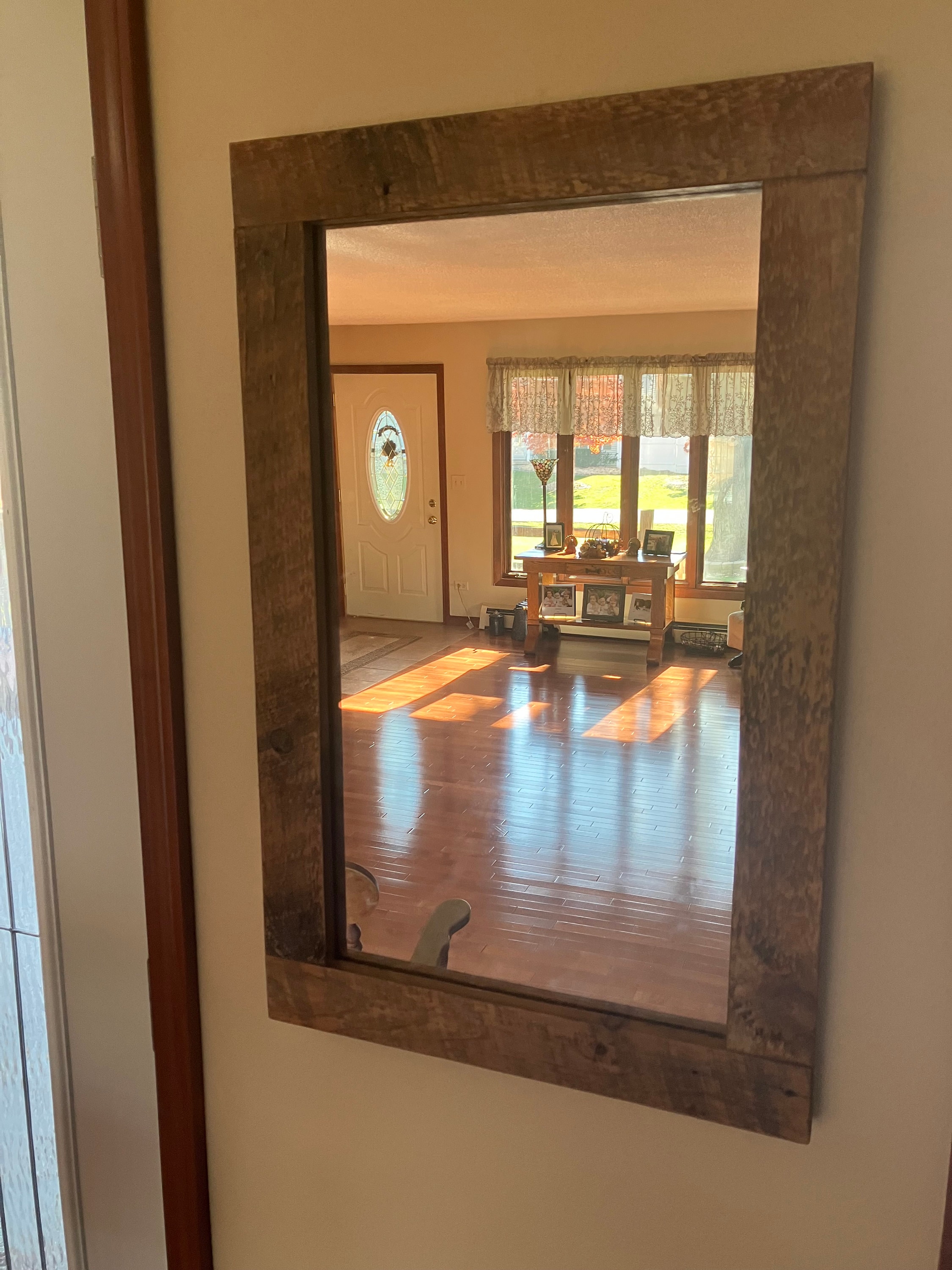 Barnwood Framed Mirror Etsy