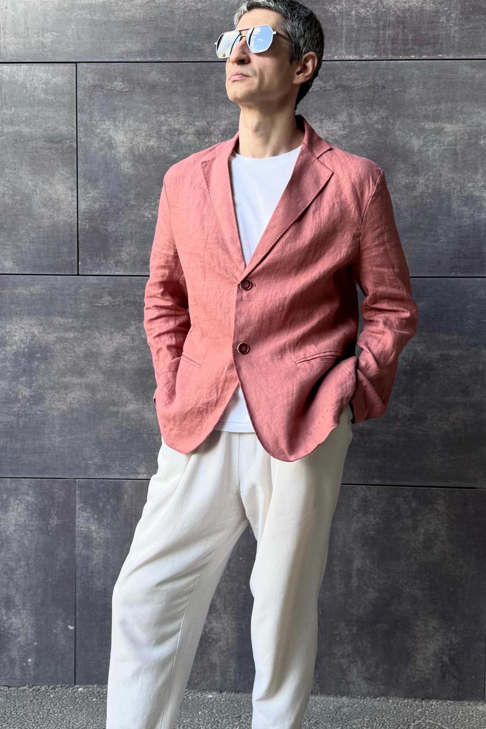 Nobu Signature Summer Linen Jacket - Mint main image 0