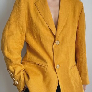 Mustard Yellow Color of our Linen Suits or Jackets