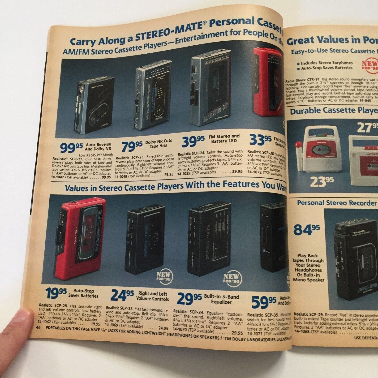 Vintage 1990 Radio Shack Sales Catalog No 446 Electronics Tandy