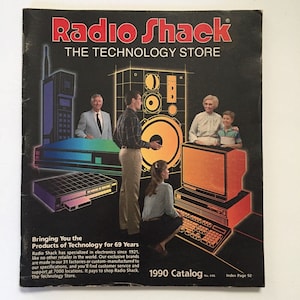Vintage 1990 Radio Shack Sales Catalog No 446 Electronics Tandy Computers Toys