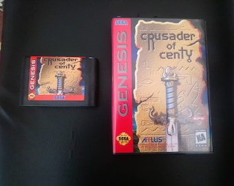 Crusader of Centy reproduction video game for sega mega drive / sega genesis in box