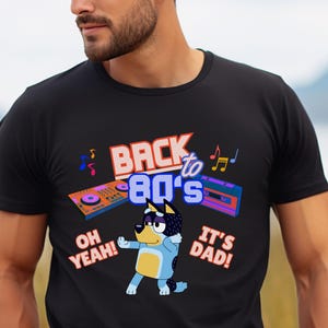 Retro Bandit Heeler T-Shirt: 80s Bluey Dad Tee