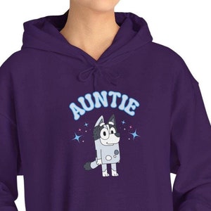 Aunt Trixie Hoodie, Bluey gift for Aunt, Auntie sweatshirt, Bluey Auntie sweater, Bluey fan merch, blue dog cartoon, Auntie hoodie