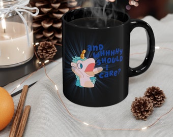 Bluey Unicorse And why should I care, Bluey puppet mug, funny bluey mug, bluey lover gift, daughter, dad, bluey fathers day, bluey moms day