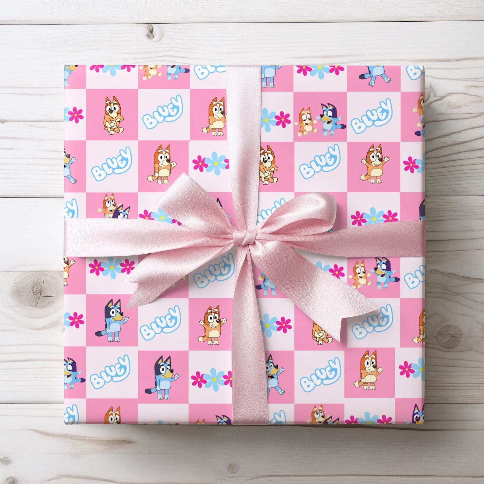 Bluey and Bingo Gift Wrap