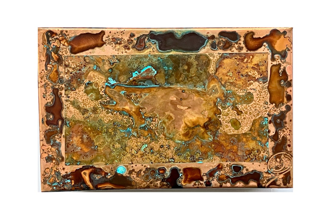 Copper Oxidation Artwork Monsterboils Etsy