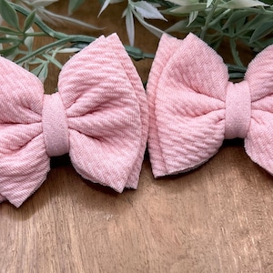 Light Pink Double Bow Piggy Set