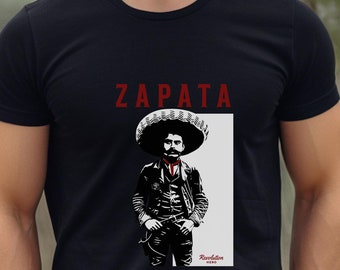 Zapata Mexican Shirt Mexican Revolution Hero gift Emiliano Zapata tee indigenous rights shirt vintage Mexican Revolution shirt Cinco de Mayo